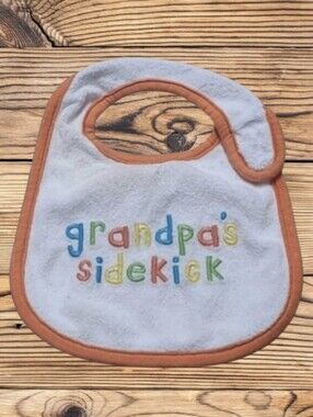 LITTLE BOY'S CARTER'S GRANDPA'S SIDEKICK BIB